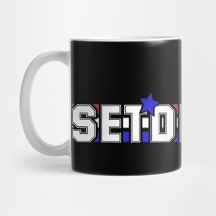 Set Dec RWB Stripes Mug